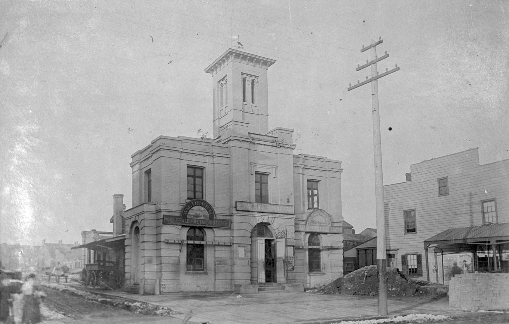 St. Patrick's Market (1854-1912), Queen Street West, north side, at St. Patrick Square