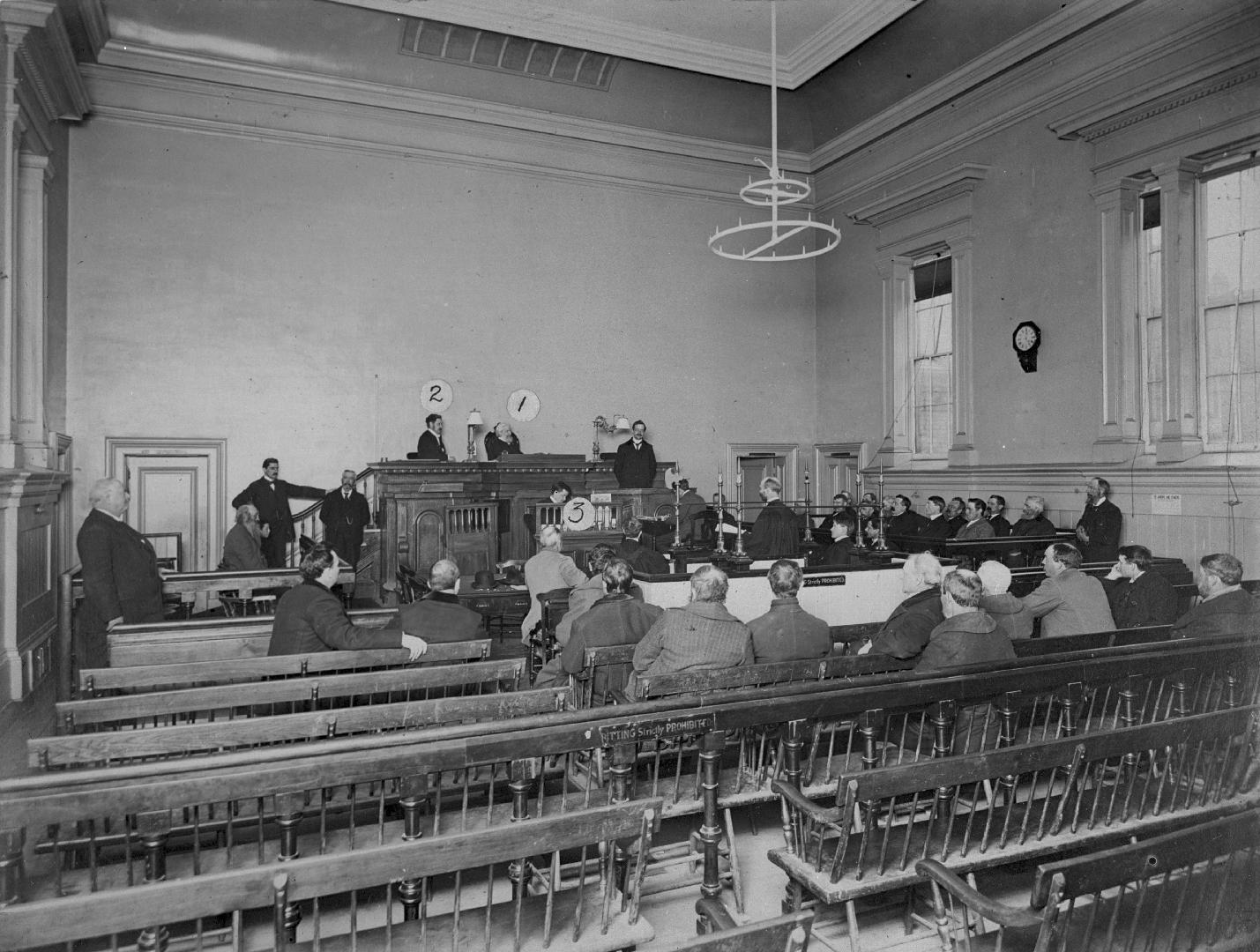 Court House (1853-1900), interior, court room