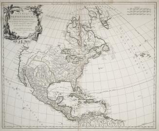 Amerique Septentrionale, dressee sur les Relations les plus modernes des voyageurs et navigateurs, et divisee suivant les differentes possessions des (...)