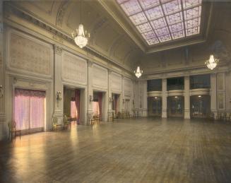 Historic photo from 1916 - Ballroom at Chorley Park - 3rd Government House (1915-1937) in Don Valley Brickworks