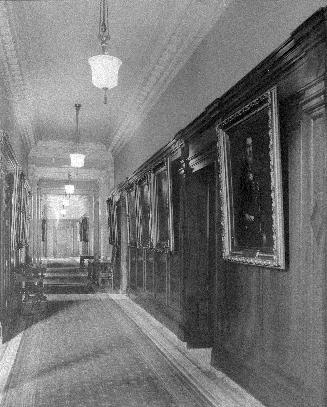 Image shows an interior of the corridor.