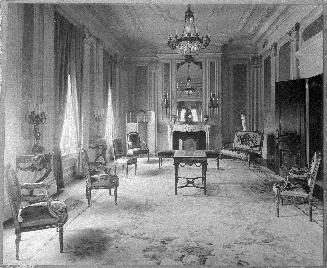 Image shows an interior of a reception room.