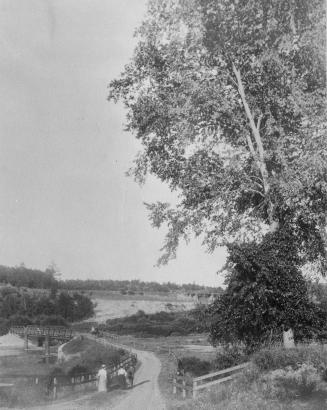 Old Mill Road., looking east to bridge across Humber River between Catherine St. & Old Mill Road