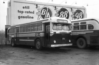 T.T.C., bus #1771, at Woodbine Garage (formerly Hollinger Bus Lines garage), Woodbine Avenue, southeast corner O'Connor Dr