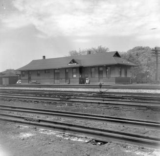 Mimico C.N.R. Station, Royal York Road, east side, north side railway tracks