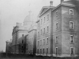 Historic photo from 1867 - Lunatic Asylum - Photograph by Octavius Thompson; plate 29 in his Toronto in the camera - 1868 in Trinity Bellwoods