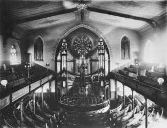 Knox Presbyterian Church (1848-1905), Queen Street West, south side, between Yonge & Bay Streets, INTERIOR