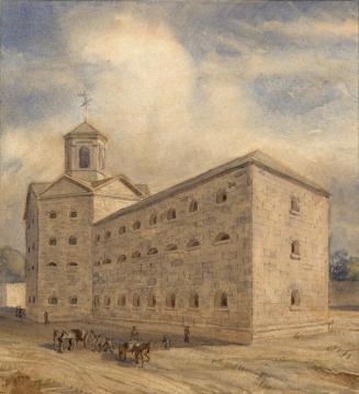 Jail (1840-1860), Front Street East, south side, between Berkeley & Parliament Streets
