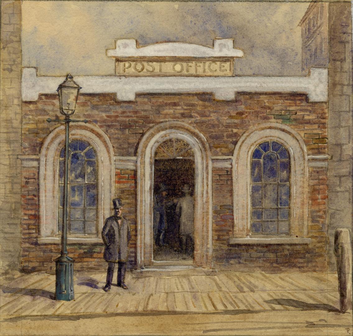Post Office (circa 1845-1852), Wellington Street East, north side, west of Leader Lane