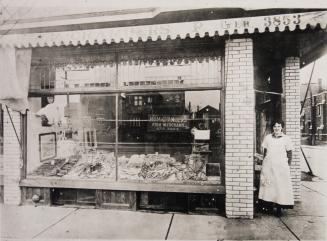 Chambers, Mrs. Margaret, fishmonger, Danforth Avenue, southeast corner Bowden St