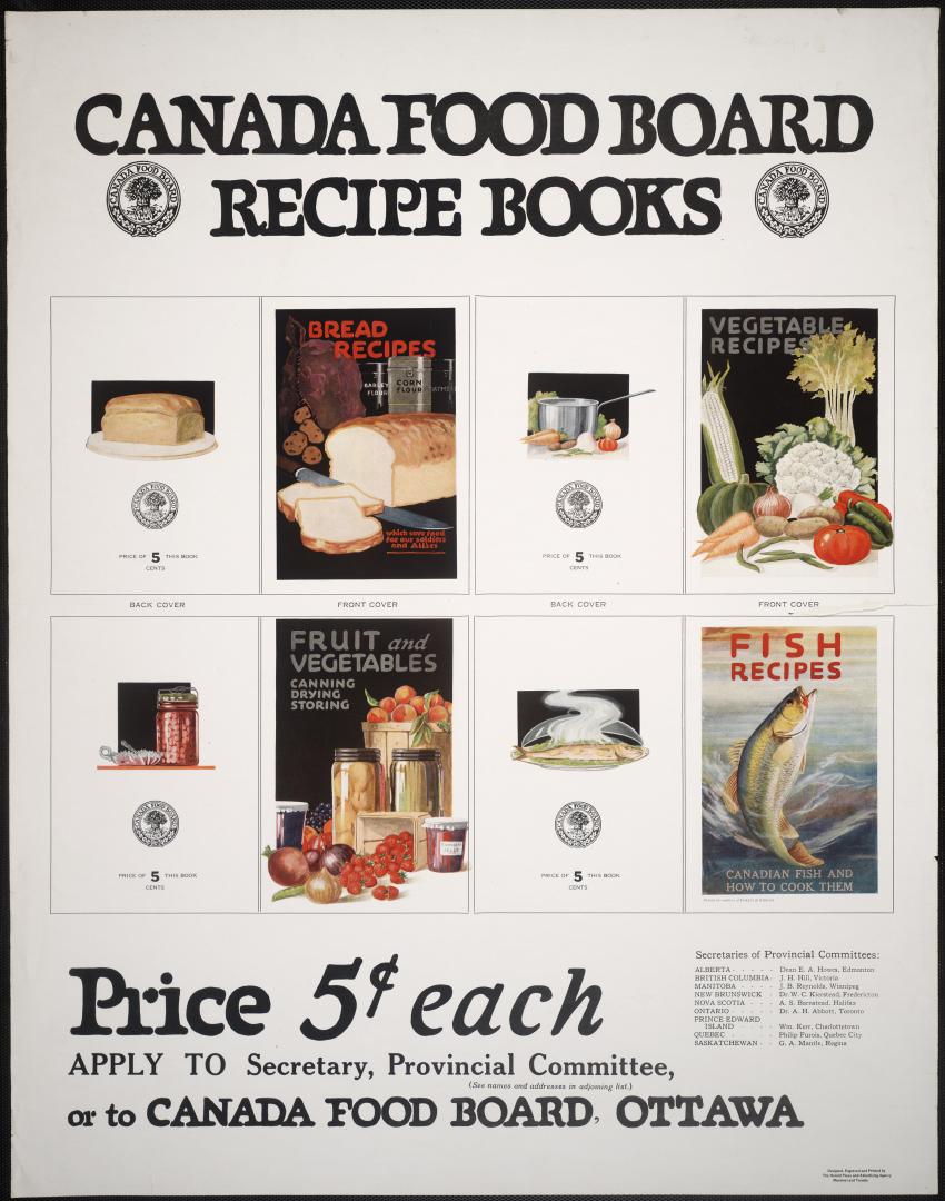 Canada Food Board recipe books
