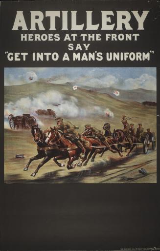 Artillery heroes at the front say ''Get into a man's uniform''