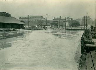 Toronto Harbour circa 1920, looking north from foot of Bay St