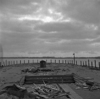 Image shows a deck of a ferry.