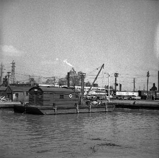 Image shows a crane at the Marine Yard.