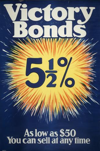 Victory bonds 5 1/2% : as low as $50 : you can sell at any time