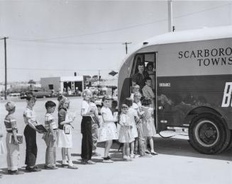 Scarborough Public Library bookmobile in the 1950s