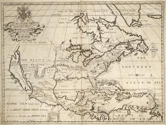 A new map of North America shewing its principal divisions, chief cities, townes, rivers, mountains &c dedicated to His Highness William Duke of Glocester