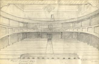 Royal Lyceum Theatre, King Street West, south side, between Bay & York Streets, interior, view from stage