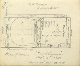 Royal Lyceum Theatre, King Street West, south side, between Bay & York Streets, interior, ground floor plan