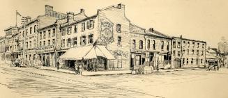North East Corner of Yonge and Richmond Streets, Toronto, in 1888