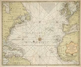 A new & accurate chart of the Western or Atlantic Ocean drawn from surveys and most approved maps & charts