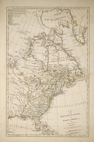 A Map of the British Empire in North America, by Samuel Dunn, Mathematician