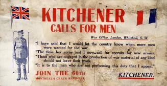 Kitchener calls for men