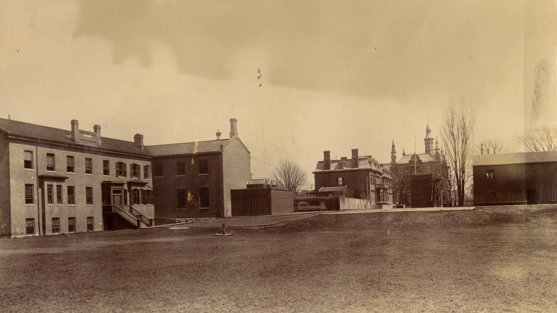Upper Canada College (1831-1891), boarding house, looking e
