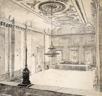 St. Lawrence Hall, interior, south end of hall