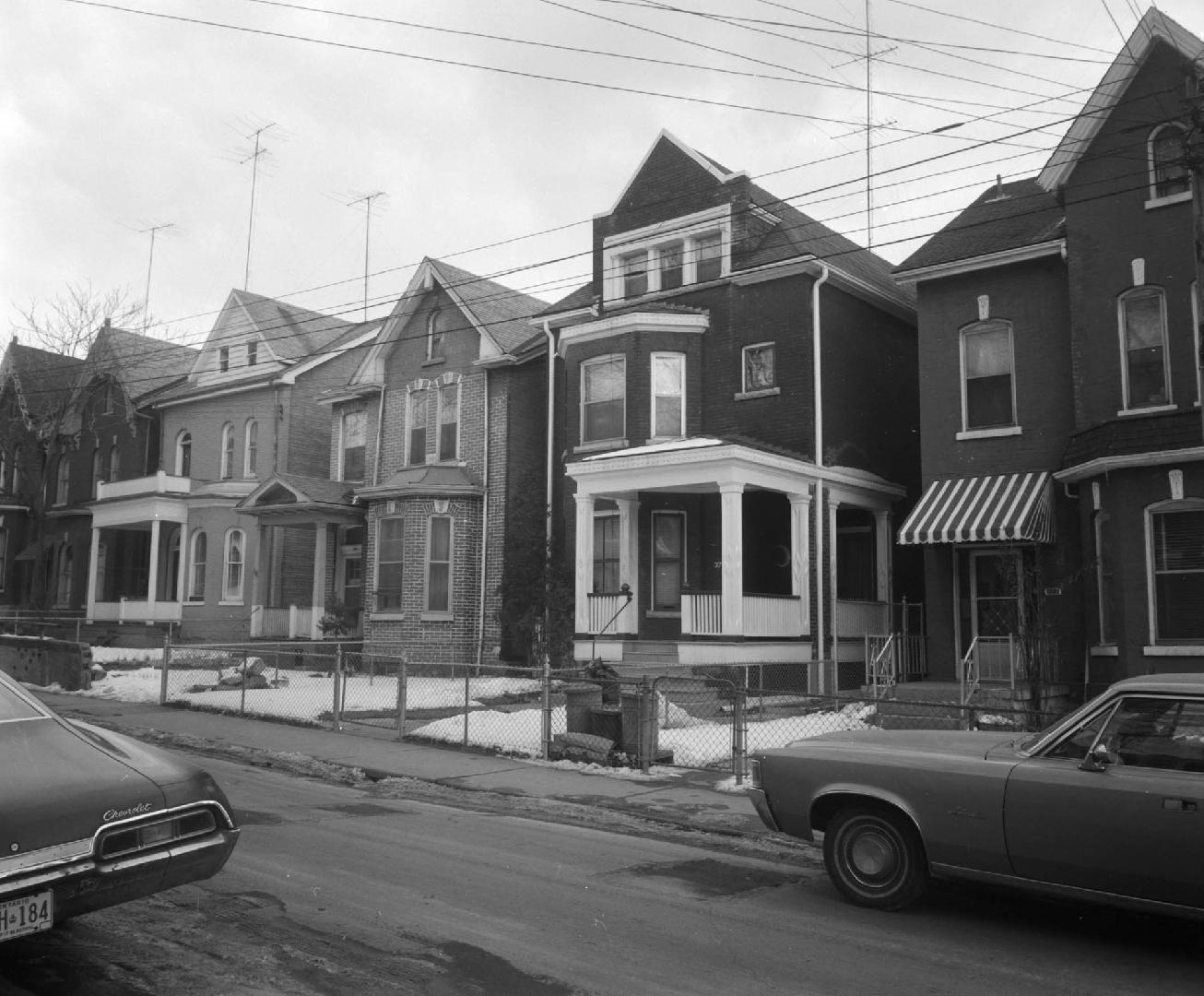Berkeley St. east side, looking northeast, between Gerrard Street East and Carlton St., Toronto, Ontario