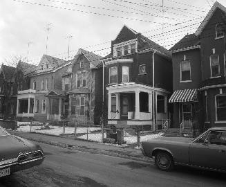 Berkeley St. east side, looking northeast, between Gerrard Street East and Carlton St., Toronto, Ontario
