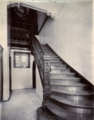 Telegram Building (1900-1963), interior, staircase, from first floor