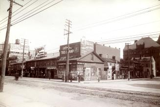 Queen Street West, Yonge to Simcoe Streets, southeast corner Bay St
