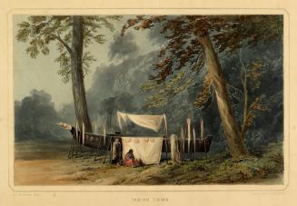 Indian Tomb, Cowlitz River, Washington, 1845