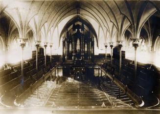 Metropolitan Methodist (United) Church, Queen Street East, north side, between Bond & Church Streets, interior