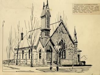 Parkdale Congregational Church, Brock Avenue, northwest corner Maple Grove Avenue