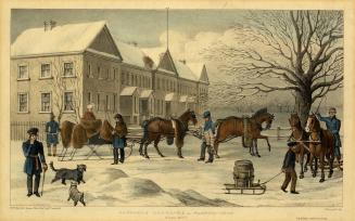 Officers' Barracks at Fredericton (New Brunswick), Winter 1834
