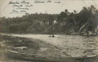 Humber River, looking north, Catherine St. in background, Toronto, Ontario