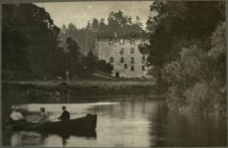 Humber River, showing William Gamble mill, in background, Toronto, Ontario