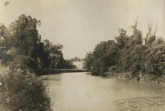 Humber River, showing William Gamble Mill, Toronto, Ontario