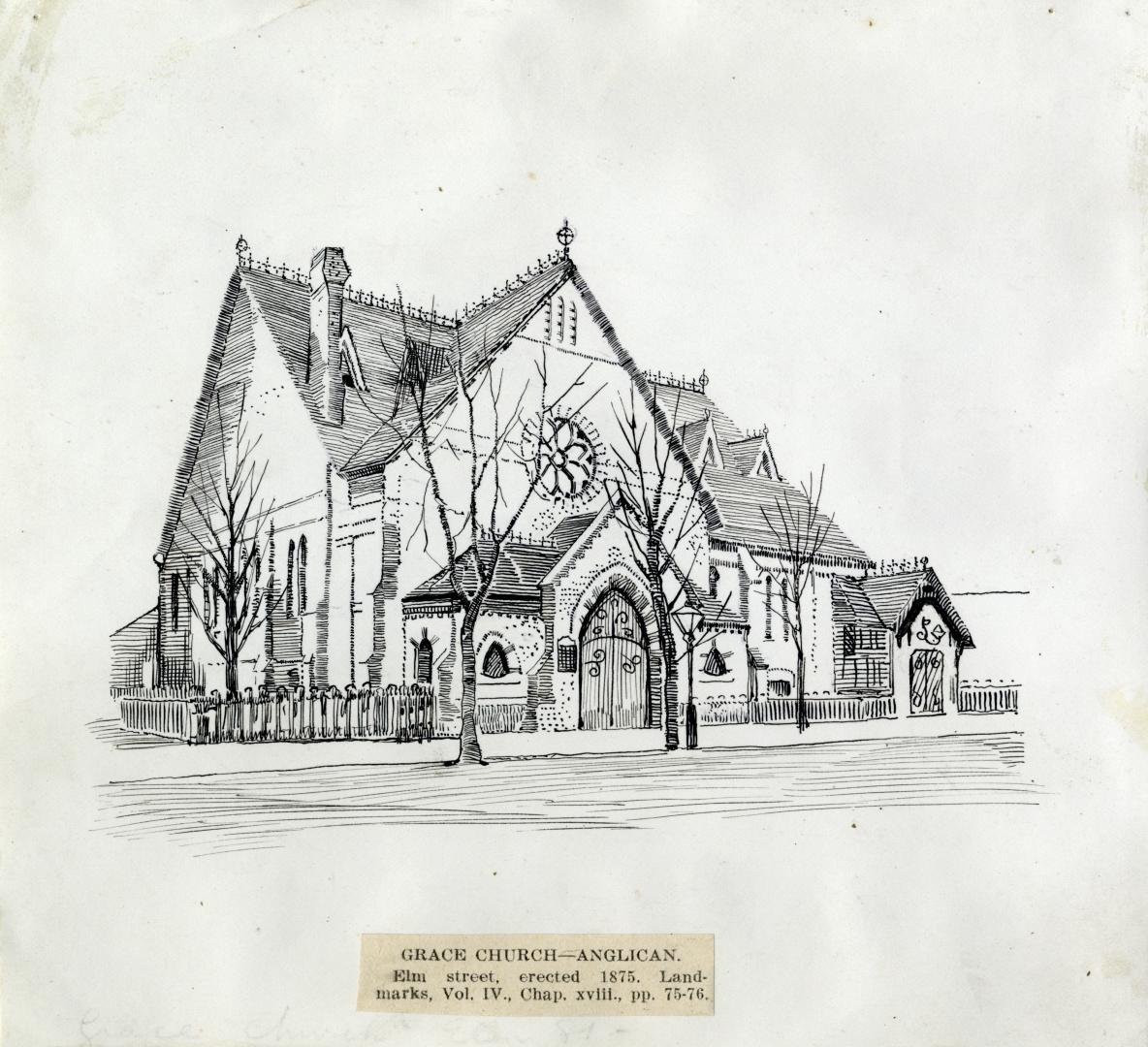 Grace Church, Elm St., southwest corner Barnaby Place, Toronto, Ontario