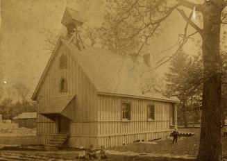 St. John's West Toronto Anglican Church (1881-1890), Dundas Street West, in gore between Dundas St. West & St. John's Road. Toronto, Ontario