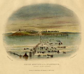 Sleigh Meeting on the St. Lawrence (Québec, Québec, circa 1836)