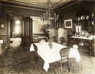 Gordon, John, house, Wellington Street West, southeast corner Clarence Square, interior, dining room