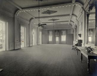 Historic photo from 1912 - Empty ballroom in the Government House (1868-1912) before being torn down in King Street West