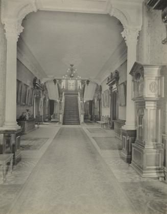 Government House (1868-1912), interior, hall, ground floor