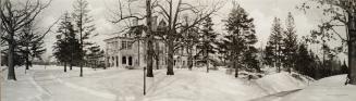 Historic photo from 1922 - Ardwold -  Sir John Craig Eaton's mansion - looking n.e. at right behind trees is Glen Edyth in The Annex