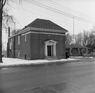 Masonic Hall, Mimico Lodge, Dundas Street West, north side, e