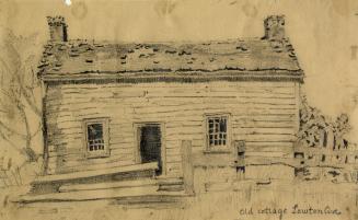 Image shows a drawing of a house.